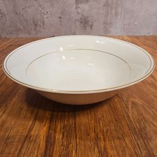 Royal Norfolk 23cm Serving Bowl - White & Gold Edge Vintage