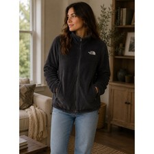 The North Face Fleece Jacket Womens Medium Black Gorpcore Outdoorsy