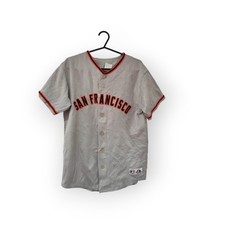 Youth Majestic San Francisco Giants MLB Jersey, Grey, Size YL