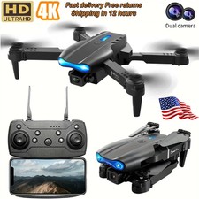 Drone 2026 4K HD Dual Camera WiFi FPV RC Foldable Quadcopter Remote With Screen