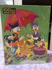 Donald Duck  Daisy Duck Jigsaw Puzzle 100 Pieces Complete Rare Retired Mint