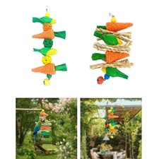 Parrot Chewing Toy Cage Accessories Playing Tearing Bird Bite Toy for Finches