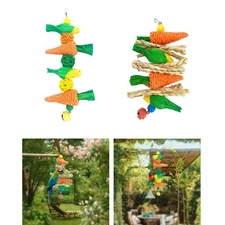 Parrot Chewing Toy Cage Accessories Playing Tearing Bird Bite Toy for Finches