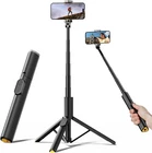 TONEOF 66" Automatic Tripod with Magnetic Remote, Rotatable Selfie Stick for iPh