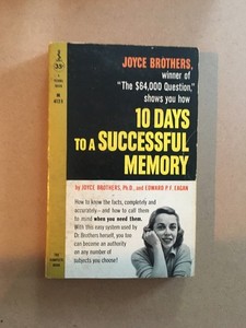 Joyce Brothers 10 Days to a Successful Memory Book Perma 35¢