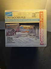 Super Shooter Plus Cookie Press  Accessory Kit Cordless Combination Pack SEALED