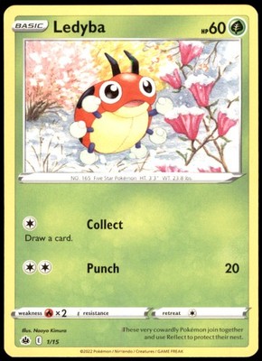 Ledyba 004/198 SWSH06: Chilling Reign Regular LP Pokemon TCG