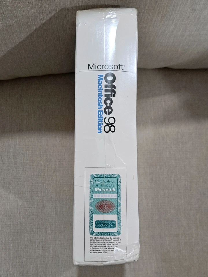 Microsoft Office 98 Macintosh Edition- NEW FACTORY SEALED RETAIL BOX - Image 4 of 4