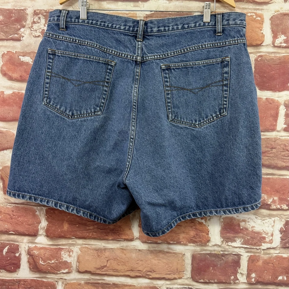 Pantalones Cortos Jeans Vintage Y2k Venezia Para Mujer 22 Azul Denim Boho Floral Bordado Foto 4 de 4