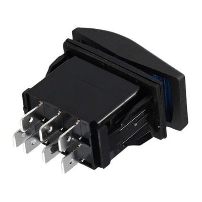 Enhanced Visibility with Blue LED Rocker Switch 7 Pin Momentary Switch 12V 24V