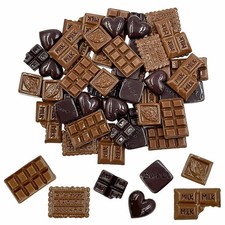 Fake Chocolate, 60Pcs Simulation Chocolate Artificial Medium, 60pcs chocolate