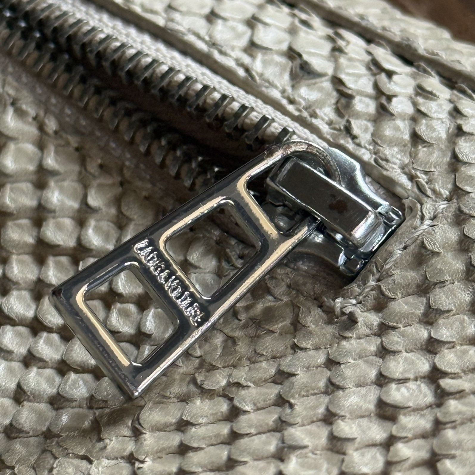 Zadig & Voltaire Rock Savage Flash Embossed Leather Clutch Python Magnetic 10x5” — image 12