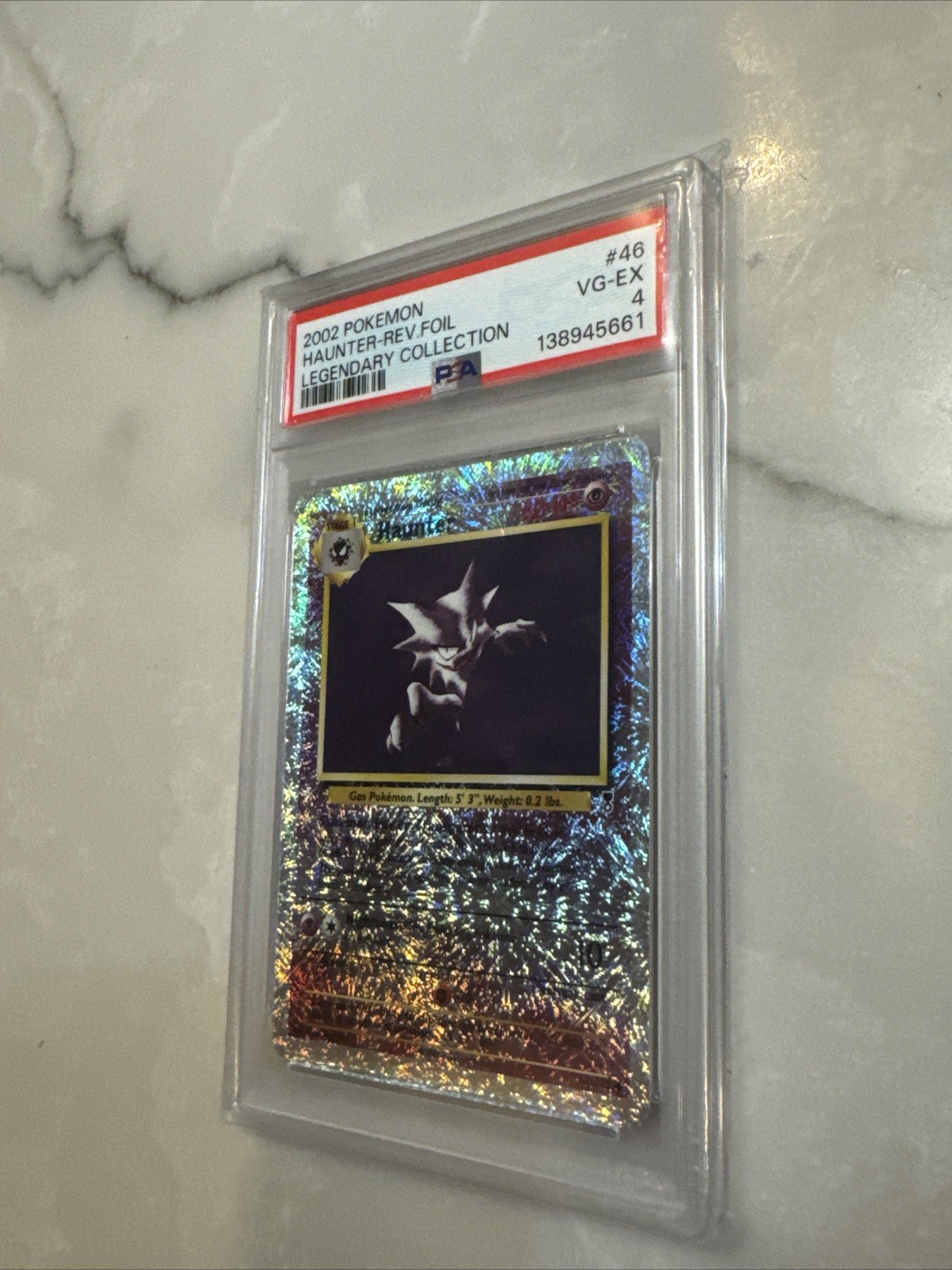 2002 Pokemon Legendary Collection Reverse Holo Foil 46 HAUNTER PSA 4