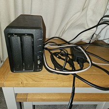 Synology DiskStation DS214+ NAS 2-BAY Server W/adapter (Tested/Working)