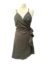 Cupshe beach dress Black Size M Sleeveless V Neck Wrap Dress Short NEW Women’s