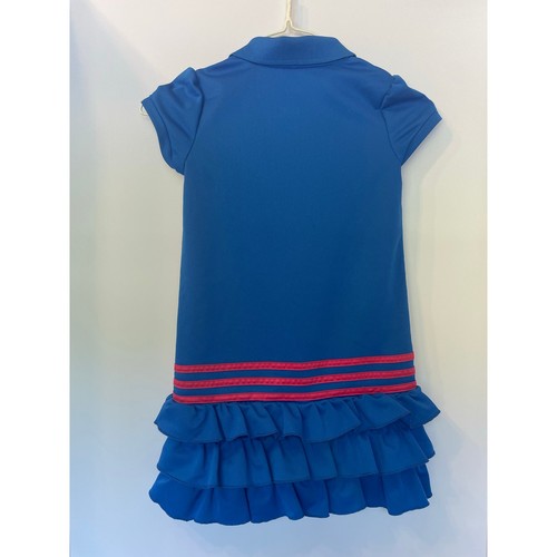 Adidas short sleeve polo shirt dress with ruffle hemline - Picture 2 of 4