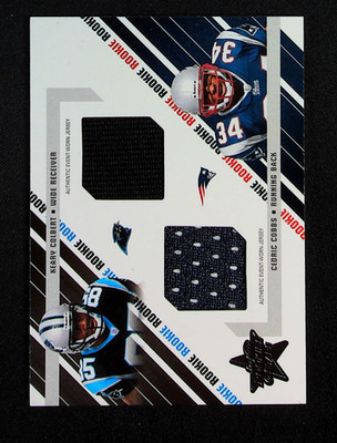 KEARY COLBERT / CEDRIC COBBS 2004 Leaf Rookies & Stars Dual Jersey /500