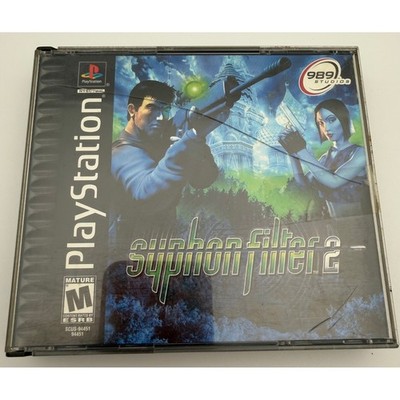 Syphon Filter 2 Sony PlayStation 1 PS1 2000 2-Disc Set 989 Studios SCUS-94451