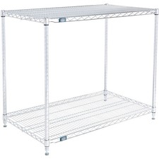 Nexel ESD 2 Tier Wire Shelving Starter Unit 42"W x 24"D x 34"H