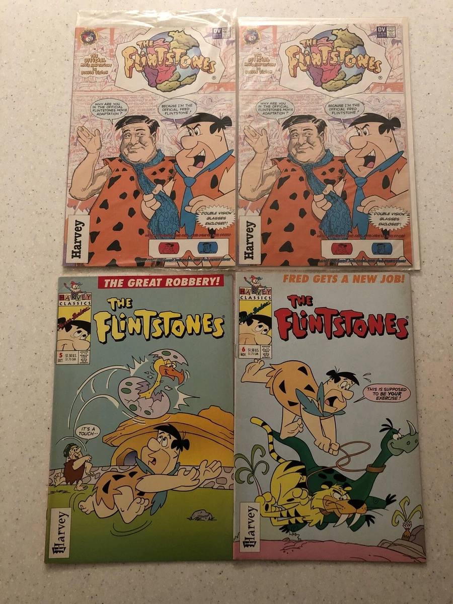 Harvey Classics Comic Books Hanna Barbera The Flintstones 5 6 Two Extra Comics