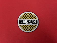 Triumph Style Motorcycles Biker Rocker badges Iron Sew On Embroidered Patches