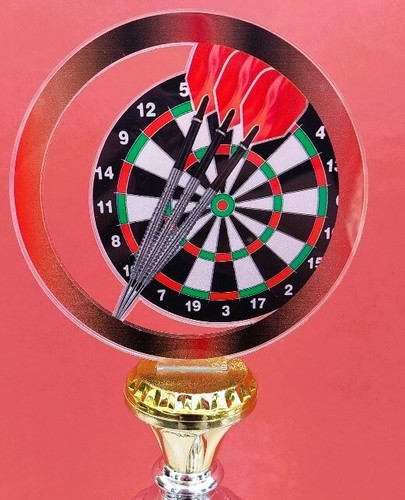 Top Angebot ! 3er Serie Dart Acryl Steel oder E-Dart in Bicolor Pokale NEU - Bild 8 von 16