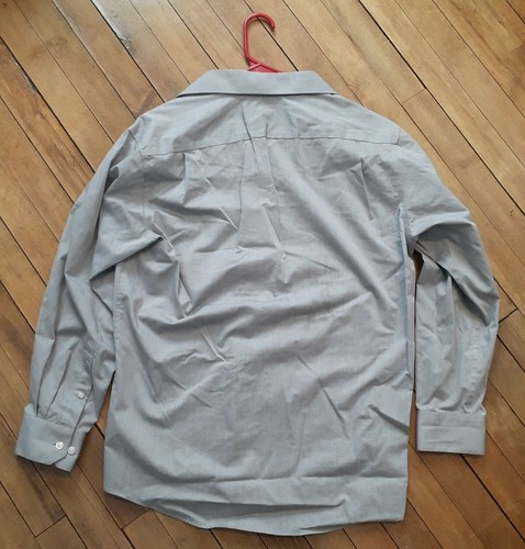 Claiborne Mens Dress Shirt 16 32/33 gray Fitted Cotton Button Up. Sharp shirt - Picture 2 of 2