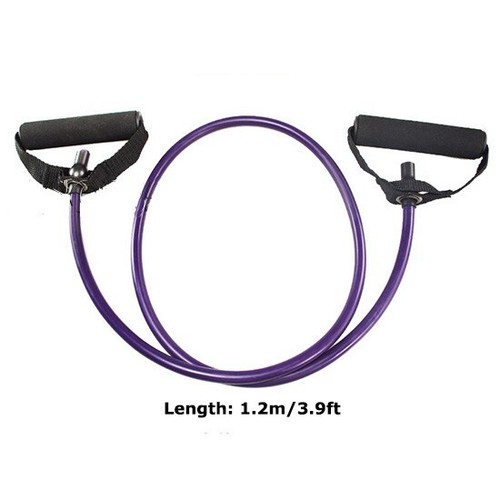 Bandas de resistencia de látex de fitness de 1 pieza color verde cuerda elástica de entrenamiento de 3,9 pies - Imagen 8 de 8