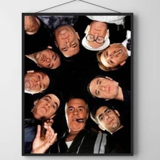 The Sopranos Poster – Mob Crew Circle Shot Wall Art, 2000s Crime Series Deco