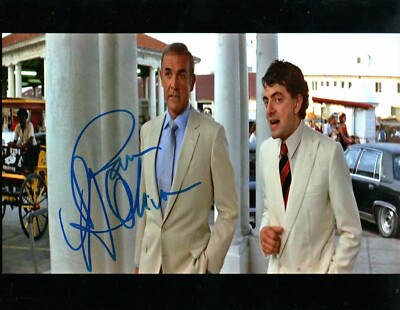 ROWAN ATKINSON 007 JAMES BOND  AUTOGRAPH NIGEL SMALL-FAWCETT NSN COA 10-8