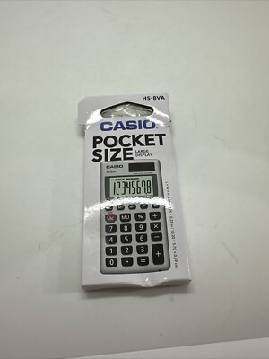 Casio 8 Digit Solar Plus Battery Calculator Auto Off Small for Pocket or Purse