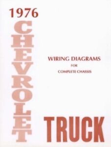 CHEVROLET 1976 Truck Wiring Diagram 76 Chevy Pick Up | eBay