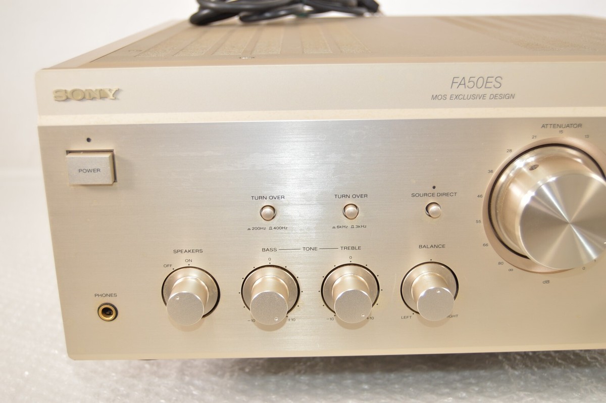 SONY TA-FA50ES Integrated Stereo Amplifier Gold Tested