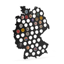 Leuchtturm Kronkorken Karte Deutschland Wandaufh&auml;ngung f&uuml;r 54 Kronkorken 372088