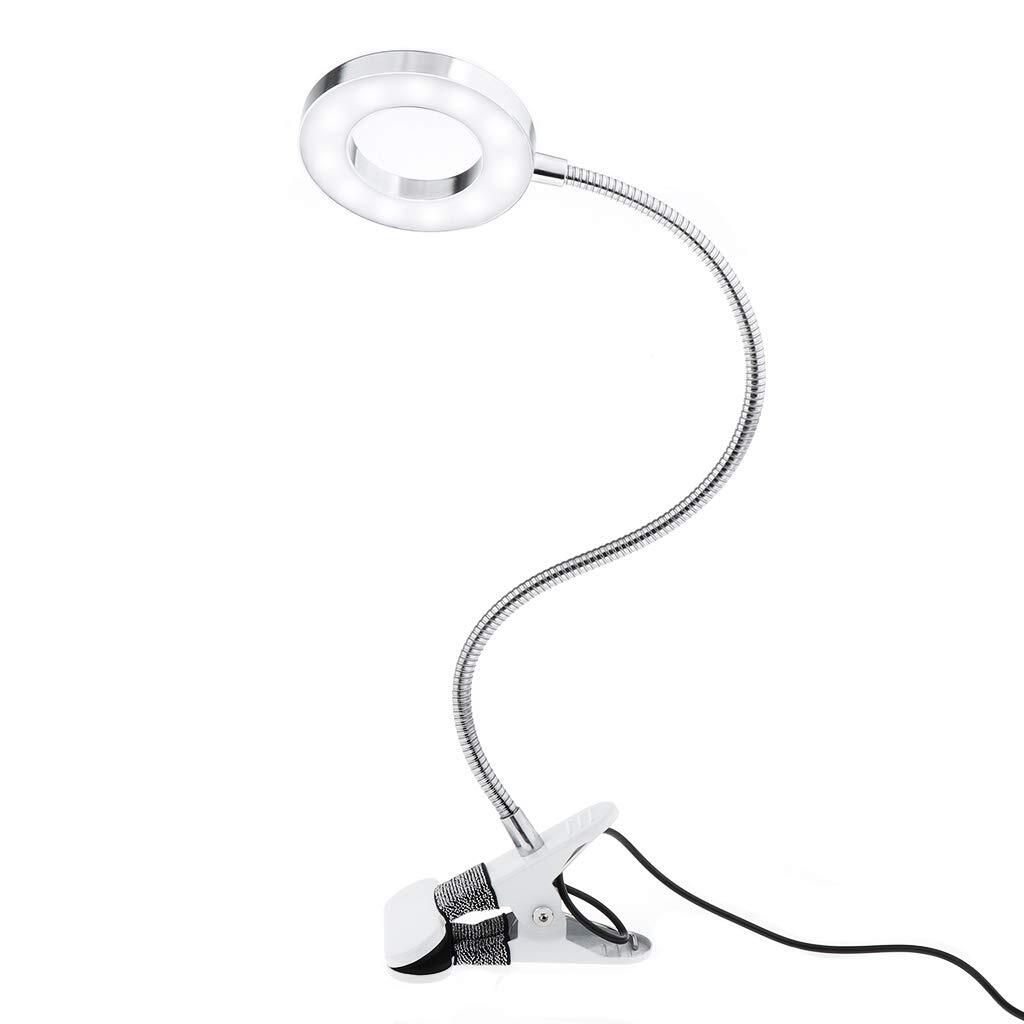Ring Light, Tattoo Light Desk Lamp, LED Book Light with Clip, USB Bed Lamp fo...-image
