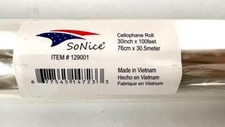 So Nice Clear Cellophane Roll 30" x 100ft