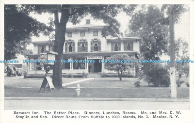 R617048 Samoset Inn Better Place Abendessen Mittagessen Zimmer Herr und Frau C W Staplin an