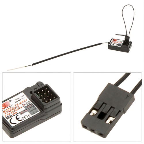 For RC Car Boat Flysky Receiver FS-GR3E AFHDS 3CH For FS-GT2 FS-GT2B FS-GT3B - Picture 9 of 10