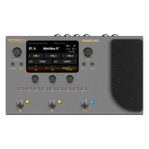 SONICAKE Matribox II Guitar Bass Amp IR Cabinets Expression Effect Pedal FX Loop - Picture 1 of 7