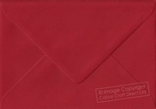 Scarlet Red C6 Envelope - 114 mm x 162 mm Gummed Coloured A6 Card Envelopes