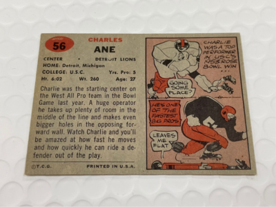 1957 Topps Football Charlie Ane #56 EX-MT MD534 | eBay