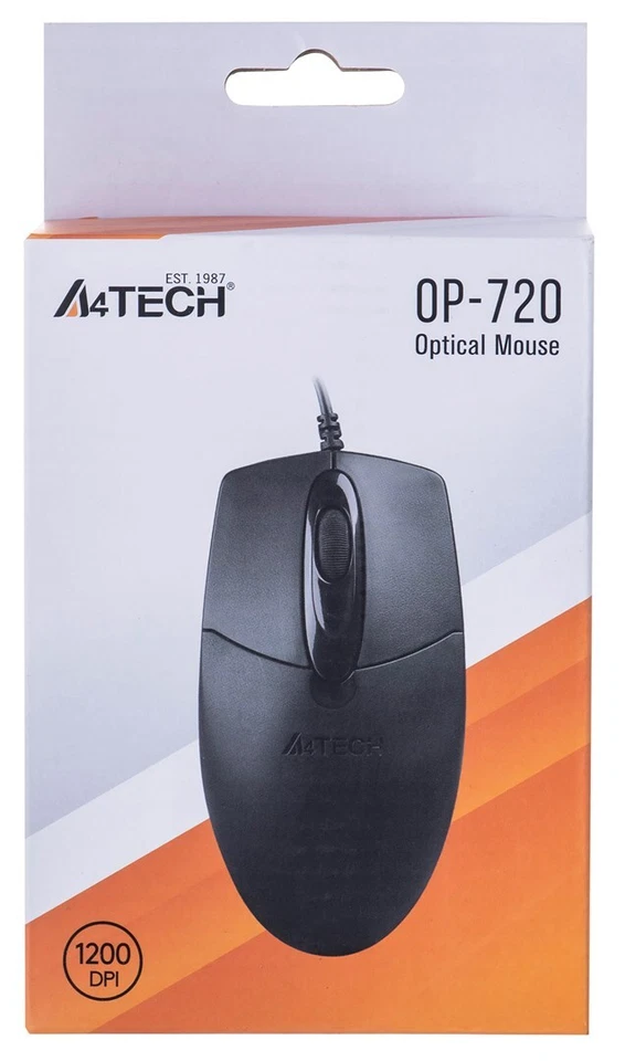 4711421699495 A4Tech OP-720 mouse USB Type-A Optical 800 DPI A4 TECH - Image 2 of 4
