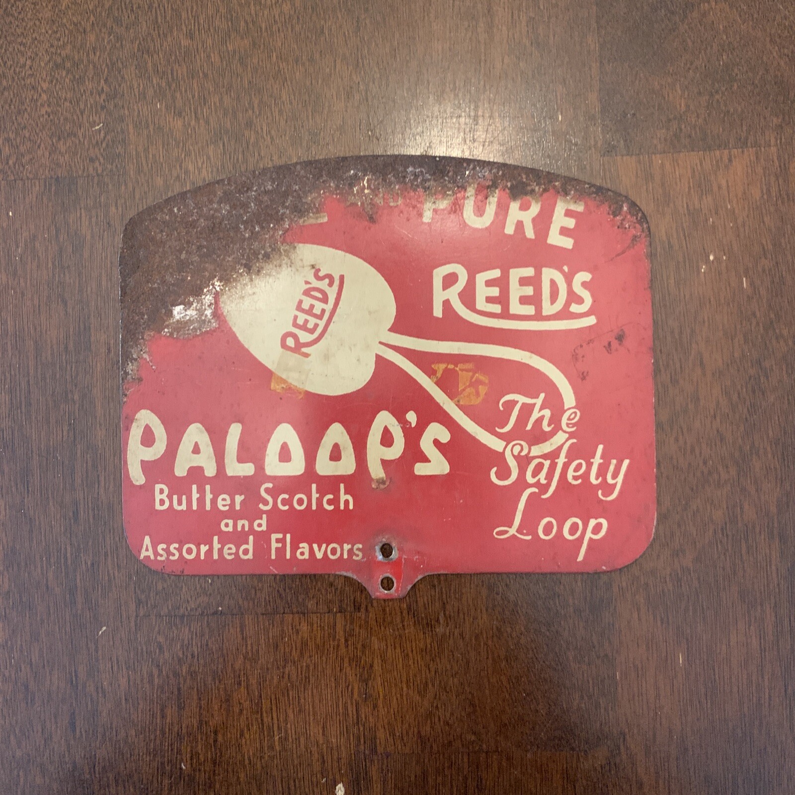 Reed’s Paloop’s candies tin sign from display eBay