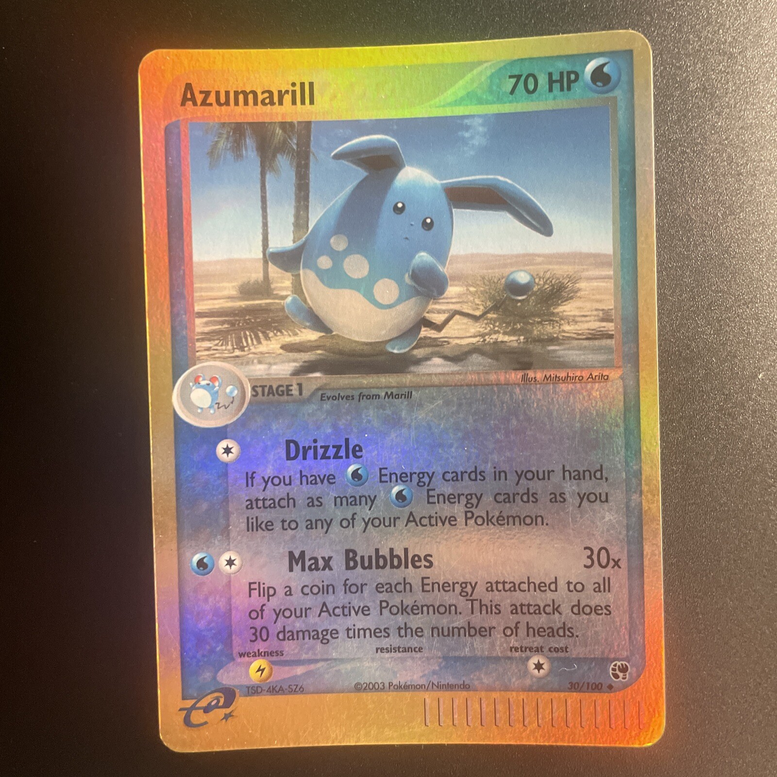 EX Sandstorm AZUMARILL Reverse Holo 30/100 NM