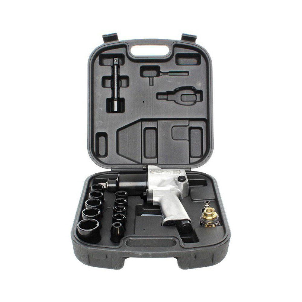 Avvitatore Pneumatico 1/2 Kit 17 Pezzi Kraft | Pistola Aria Professionale