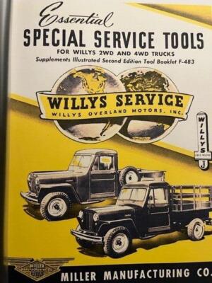 Willys Special Service Tools von Miller Manufacturing Kataloge 1948 x2 Kopien