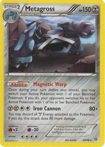 Pokemon - Metagross - 49/98 - Rare - XY - Ancient Origins - NM