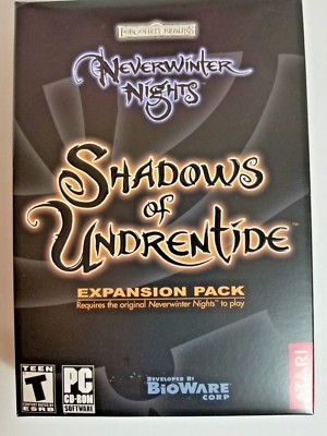 Neverwinter Nights Shadows of Undrentide Expansion Pack Role Play PC Game New