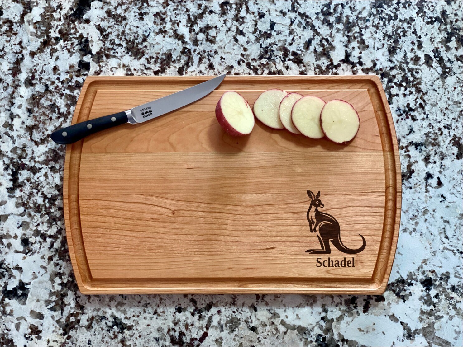 Kangaroo Cutting Board | Kangaroo Charcuterie Board | Custom Serving Tray |