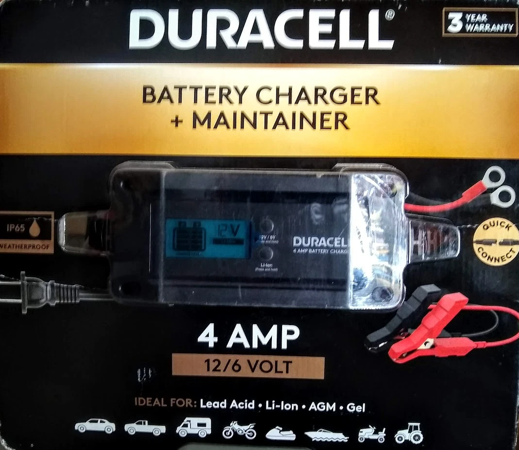 Costco1278528Duracell4AmpBatteryChargerMaintainerall